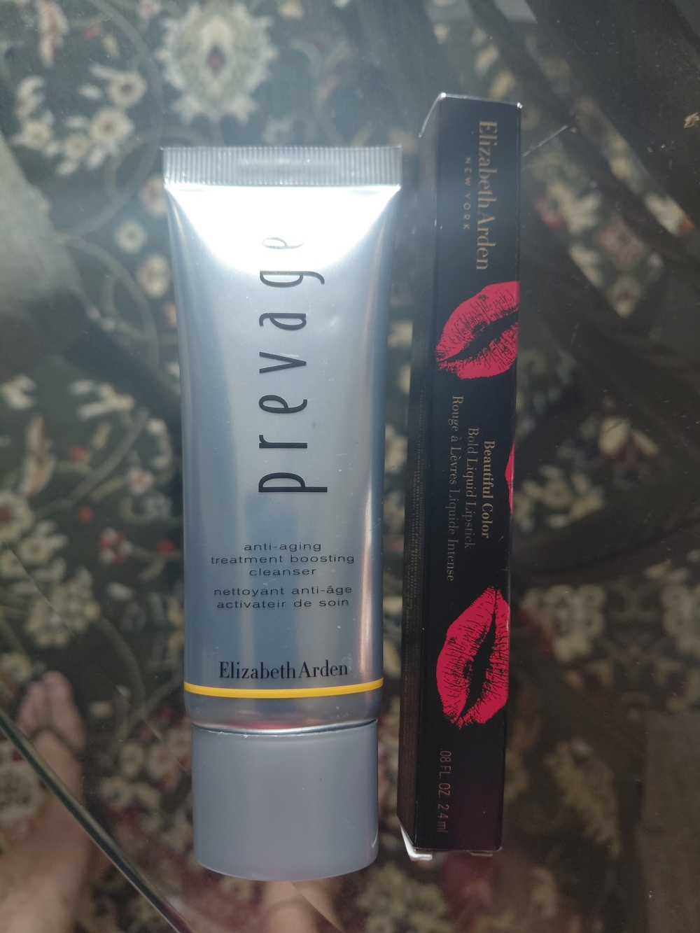 prevage & Hot Pink Lip Gloss